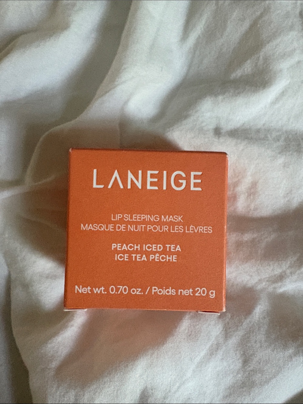 LANEIGE Peach Iced Tea Lip Sleeping Mask - Orange Packaging